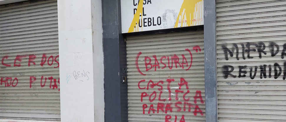 PP y Vox rechazan la proposici&oacute;n del PSOE en el Ayuntamiento para condenar la violencia y la vandalizaci&oacute;n de la Casa del Pueblo
