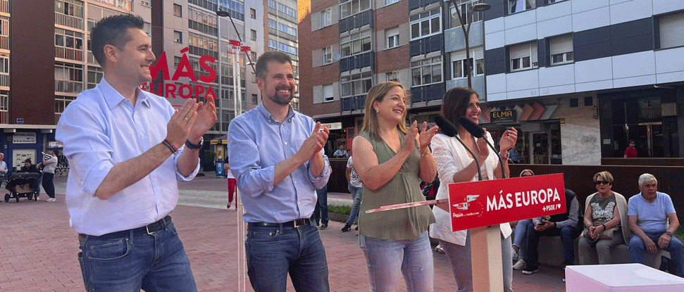 Pe&ntilde;a pide el voto al PSOE para que en Europa triunfe el modelo que protege, frente al modelo que agrede