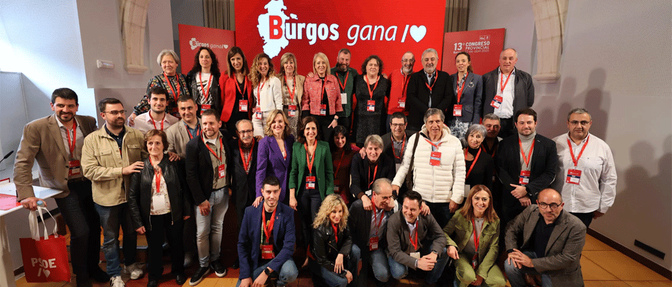 Pe&ntilde;a, reelegida secretaria general del PSOE de Burgos con el 97% de los votos en el 13 Congreso Provincial